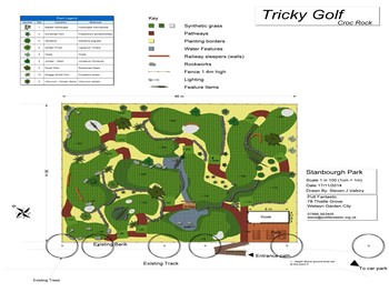 crazy golf course designers  uk